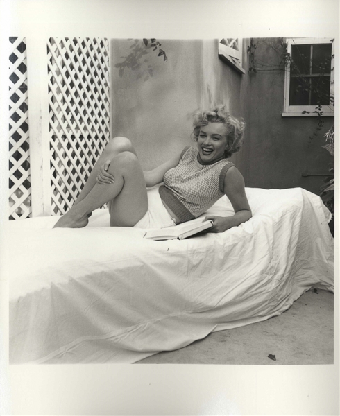 Original 8'' x 10'' Photograph of Marilyn Monroe Taken by Andre de Dienes in 1953 -- ''Marilyn was the happiest woman in the world'' During This Shoot, According to de Dienes